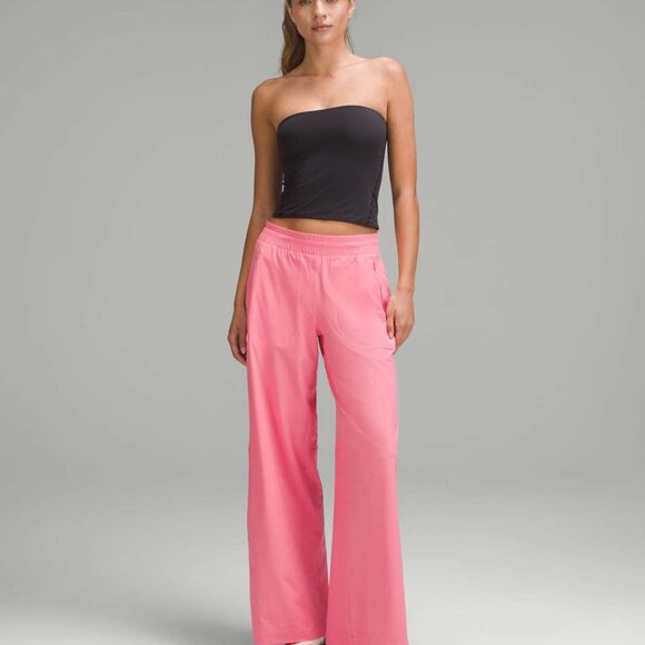 Lululemon Swift Mid-Rise Wide-Leg Pant Sakura Pink Size 14 Track Pant $128 - Picture 1 of 6